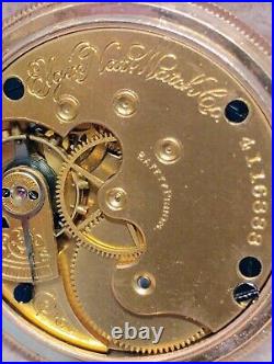 Elgin Pocket Watch Gold Filled Hunter Case Runs