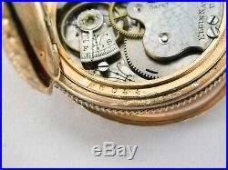 Elgin Pocket Watch, Runs Fahys Montauk Case with Chain