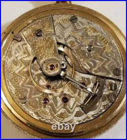 Elgin Scarce 18S. 21J. Adj. Grade 150 mint fancy dial 14K G. F. Case 7,820 made
