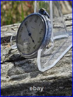 Elgin Size 12 Pocket Watch 15j Serviced With Hand Cleaned Case