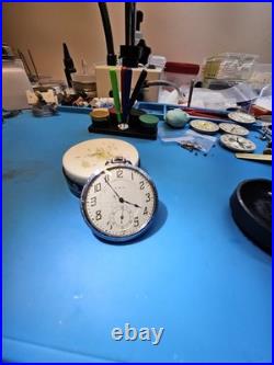 Elgin Size 12 Pocket Watch 15j Serviced With Hand Cleaned Case