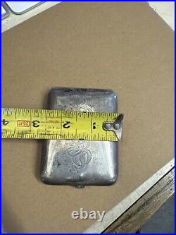 Elgin Travel clock / Sterling Pocket Watch Deco with Sterling Silver Case Runs
