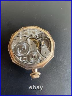 Elgin Watch Co. Pocket Watch Case Octagon Gold Filled Case Works Great