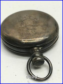 Elgin Watch Jewel Silver Coin Case Pocket Watch