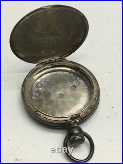 Elgin Watch Jewel Silver Coin Case Pocket Watch