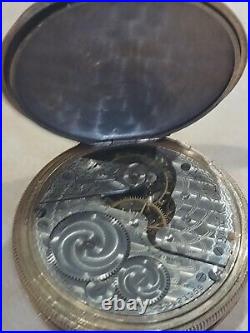 Elgin antique pocket watch Hunter case gf