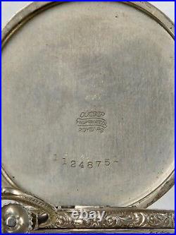 Elgin pocket watch 21 jewel + fancy GF case + serviced 1937 h828