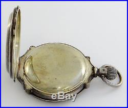 Elgin pocket watch in coin silver full box hinge case, lever-set rf25972