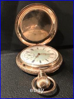 Elgin s16 Gold filled Hunter case Pocket Watch, circa 1918, 53mm, exl. Condition