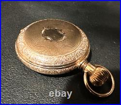 Elgin s16 Gold filled Hunter case Pocket Watch, circa 1918, 53mm, exl. Condition