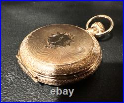 Elgin s16 Gold filled Hunter case Pocket Watch, circa 1918, 53mm, exl. Condition