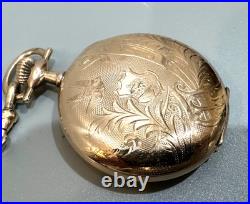 Elgin size16 Hunter Case gold filled Pocket Watch, 1907 exl. Cond. With chain