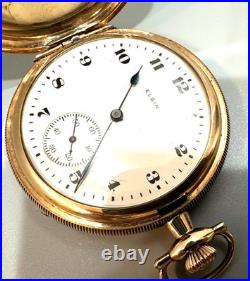 Elgin size 16 gold filled Hunter case pocket Watch, circa 1922