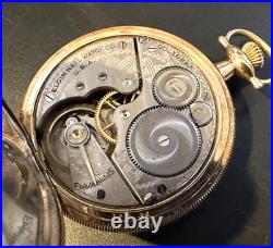Elgin size 16 gold filled Hunter case pocket Watch, circa 1922