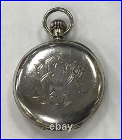 English Pocket Watch J W Benson London Swiss Made 935 Silver Hunter Case Works