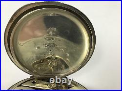 English Pocket Watch J W Benson London Swiss Made 935 Silver Hunter Case Works