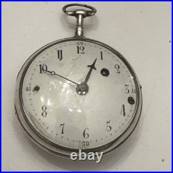 English packet watch fusee movement Silver Case Chain Driven