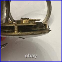 English packet watch fusee movement Silver Case Chain Driven