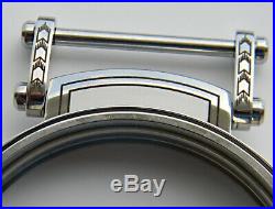 Engraved Wristwatch Cases For Pocket Watch Movements, Top Sapphire Crystal
