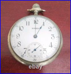 Equity Watch Co Boston 15 Jewels Philadelphia Case Silverode Pocket Watch. Works