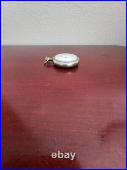 Equity Watch Co Boston 15 Jewels Philadelphia Case Silverode Pocket Watch. Works