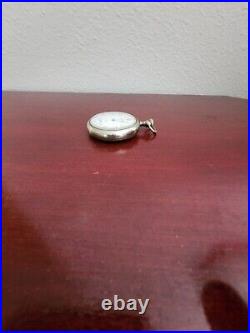 Equity Watch Co Boston 15 Jewels Philadelphia Case Silverode Pocket Watch. Works