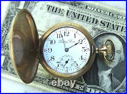 Estate Antique Private Label Gold Filled Hunting Case Pendant Watch C3988