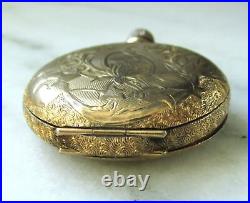 Estate Antique Private Label Gold Filled Hunting Case Pendant Watch C3988