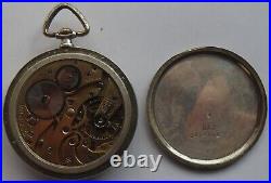 Eterna Pocket Watch open case silver case 46,5 mm.in diameter