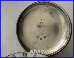 European Verge Fussee key winding hunting case Silver pocket watch, circa 1820