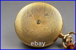 Exc+5 TISSOT Pocket Watch White Dial Gold Case Swiss Made Qz From JAPAN Y334
