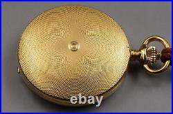 Exc+5 TISSOT Pocket Watch White Dial Gold Case Swiss Made Qz From JAPAN Y334