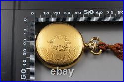 Exc+5 TISSOT Pocket Watch White Dial Gold Case Swiss Made Qz From JAPAN Y334