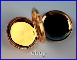 Exc+5 Vintage WALTHAM GOLD FILLD HUNDER CASE POCKET WATCH 37mm
