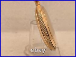Excellent Waltham Gold Pocket Watch Ornate Case GF 17jewels Running made in 1909