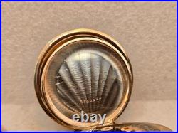 Excellent Waltham Gold Pocket Watch Ornate Case GF 17jewels Running made in 1909