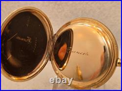 Excellent Waltham Gold Pocket Watch Ornate Case GF 17jewels Running made in 1909