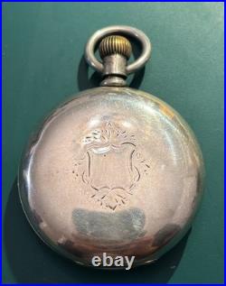 Excellent early Waltham pocket watch with 4 Ounce Coin silver Case Fair