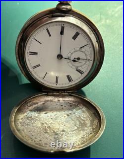 Excellent early Waltham pocket watch with 4 Ounce Coin silver Case Fair