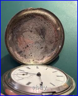 Excellent early Waltham pocket watch with 4 Ounce Coin silver Case Fair