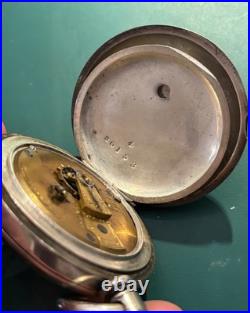 Excellent early Waltham pocket watch with 4 Ounce Coin silver Case Fair
