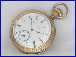 Exquisite 1888 Antique 16s Elgin Drum Case Open Face Grade 104 Watch, Serviced