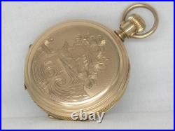 Exquisite 1888 Antique 16s Elgin Drum Case Open Face Grade 104 Watch, Serviced