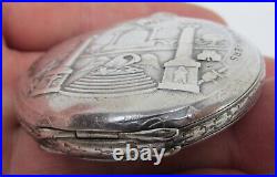 Extra Rare Masonic. 900 Privilege Pocket Watch Silver Case, Only Case, Good Cond