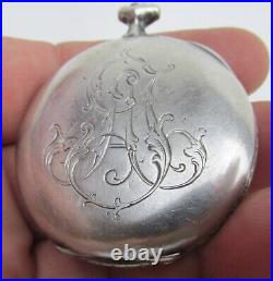 Extra Rare Masonic. 900 Privilege Pocket Watch Silver Case, Only Case, Good Cond