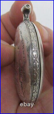 Extra Rare Masonic. 900 Privilege Pocket Watch Silver Case, Only Case, Good Cond