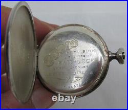Extra Rare Masonic. 900 Privilege Pocket Watch Silver Case, Only Case, Good Cond