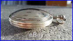 FILLION PARIS silver FULL HUNTER cased verge fusee pocket watch. SERVICED