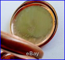 FINE 10k GOLD LADIES HUNTING CASE POCKET WATCH ELGIN FOR MARSHALL FIELD CO 1895