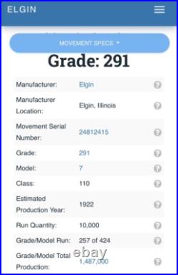 FINE 1922 ELGIN 14K YELLOW GOLDf POCKET WATCH Keeps Time FANCY CASE & DIAL